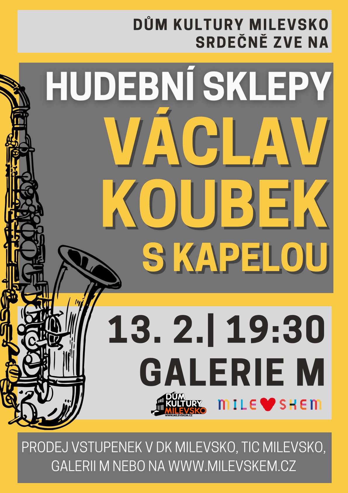 Plakát Hudební sklepy - Václav Koubek s kapelou