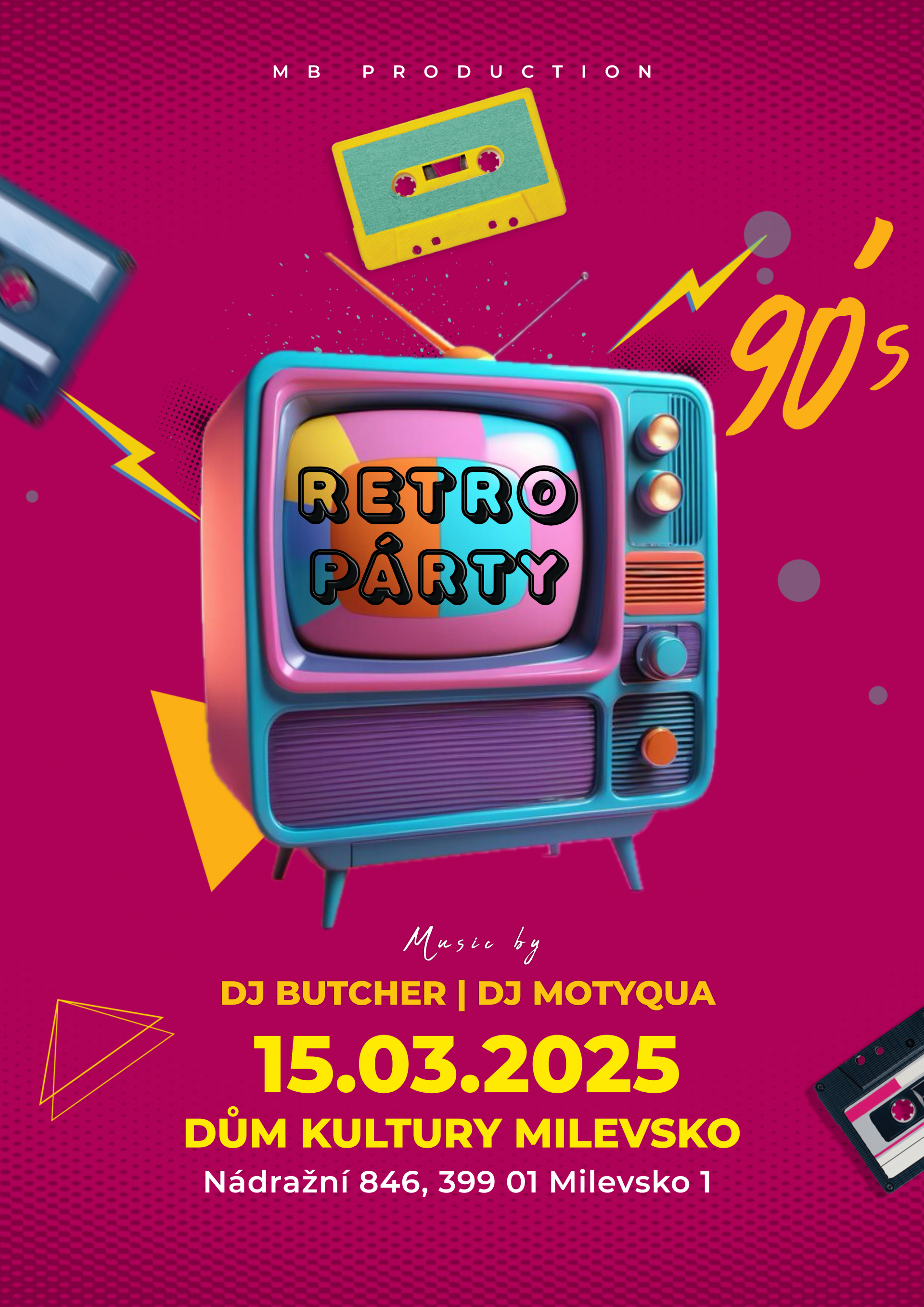 Plakát Retro Párty Vol. 3 - Vraťte se do minulosti