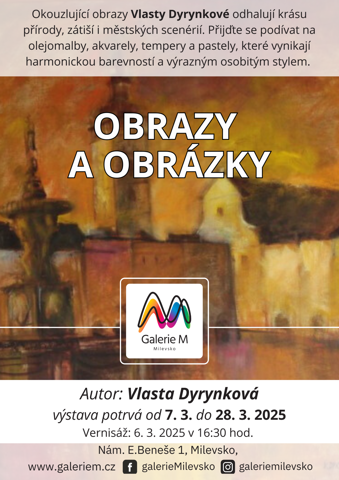 Plakát Výstava - Obrazy a obrázky