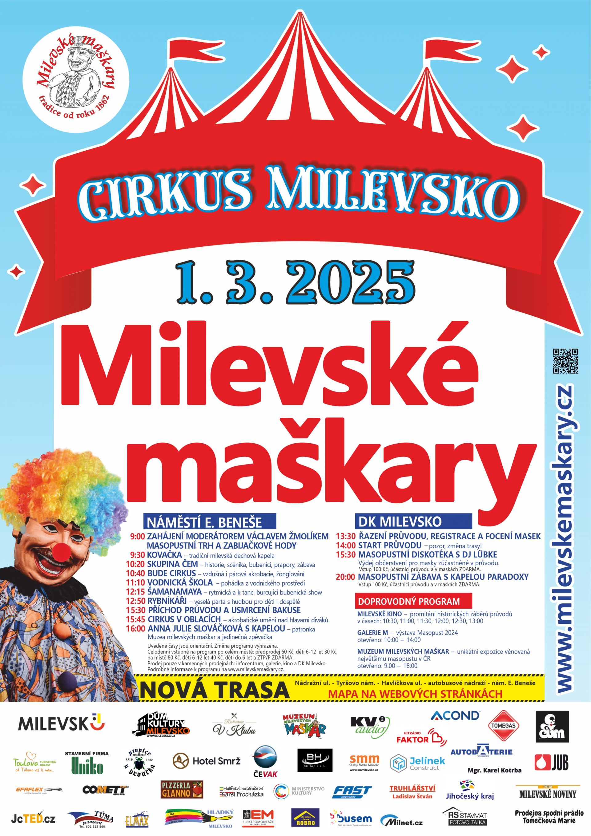 Plakát Milevské maškary 2025