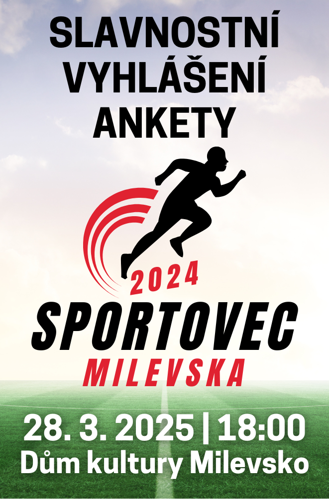 Plakát Sportovec Milevska 2024