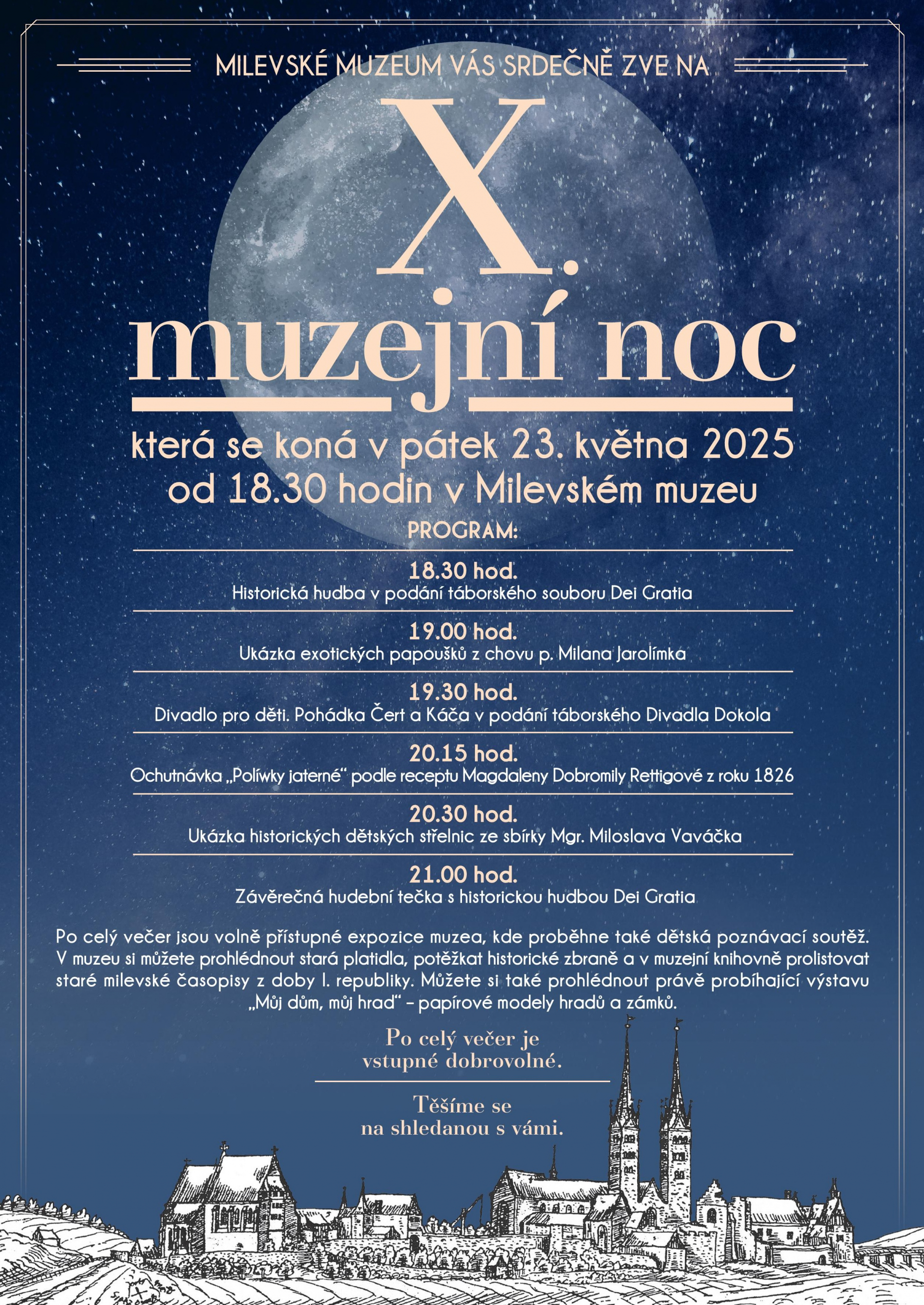 Plakát X. muzejní noc