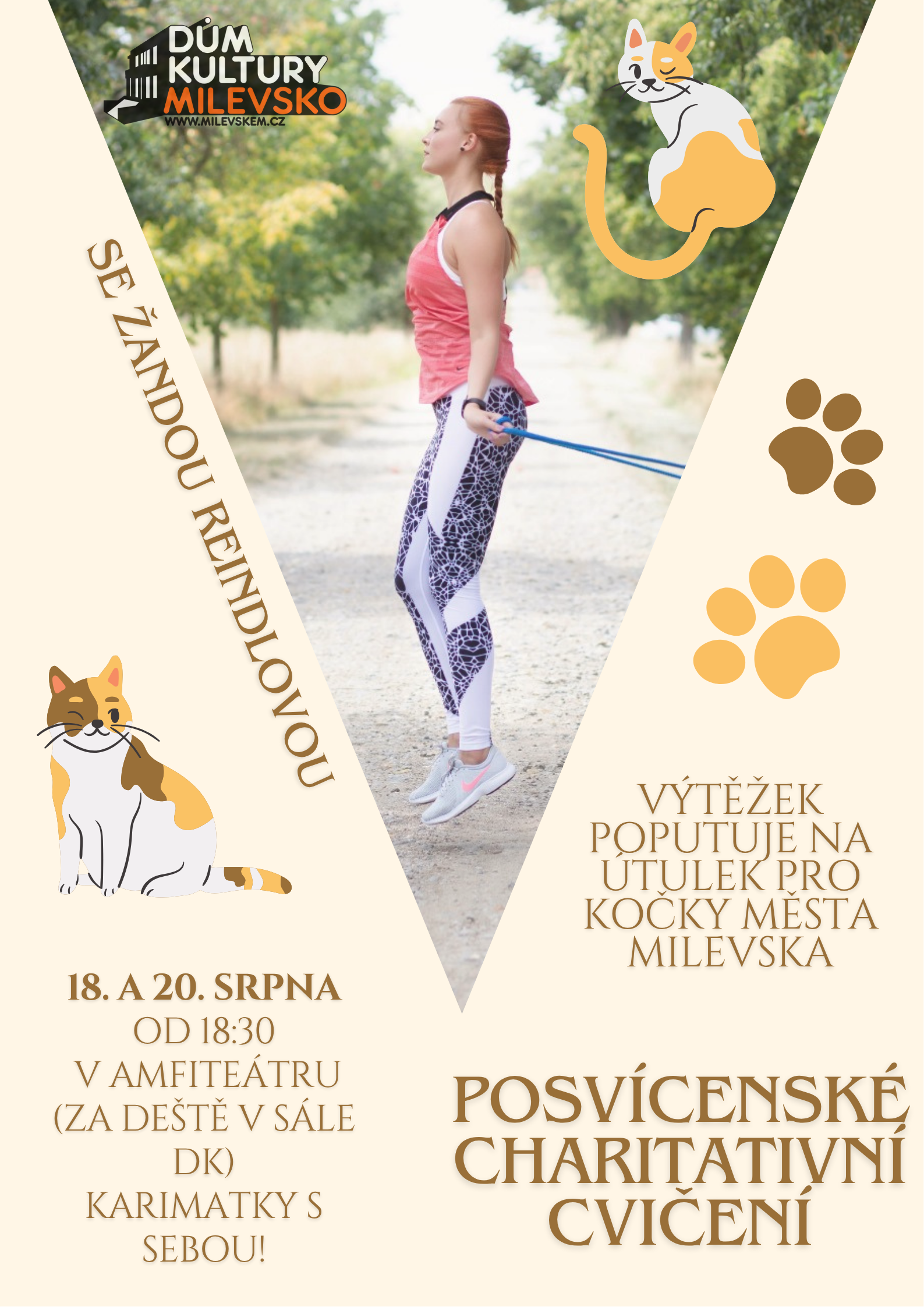 Plakát Posvícenské charitativní cvičení se Žandou