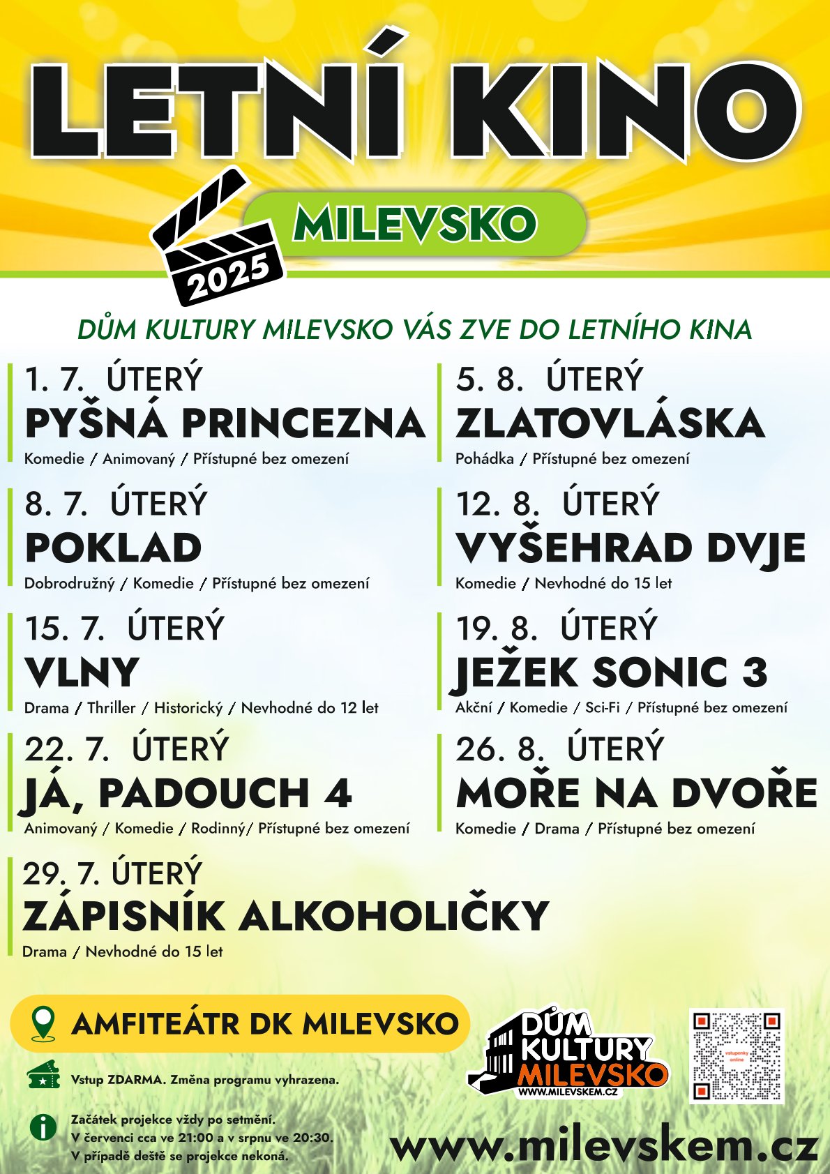 Plakát Letní kino - Moře na dvoře