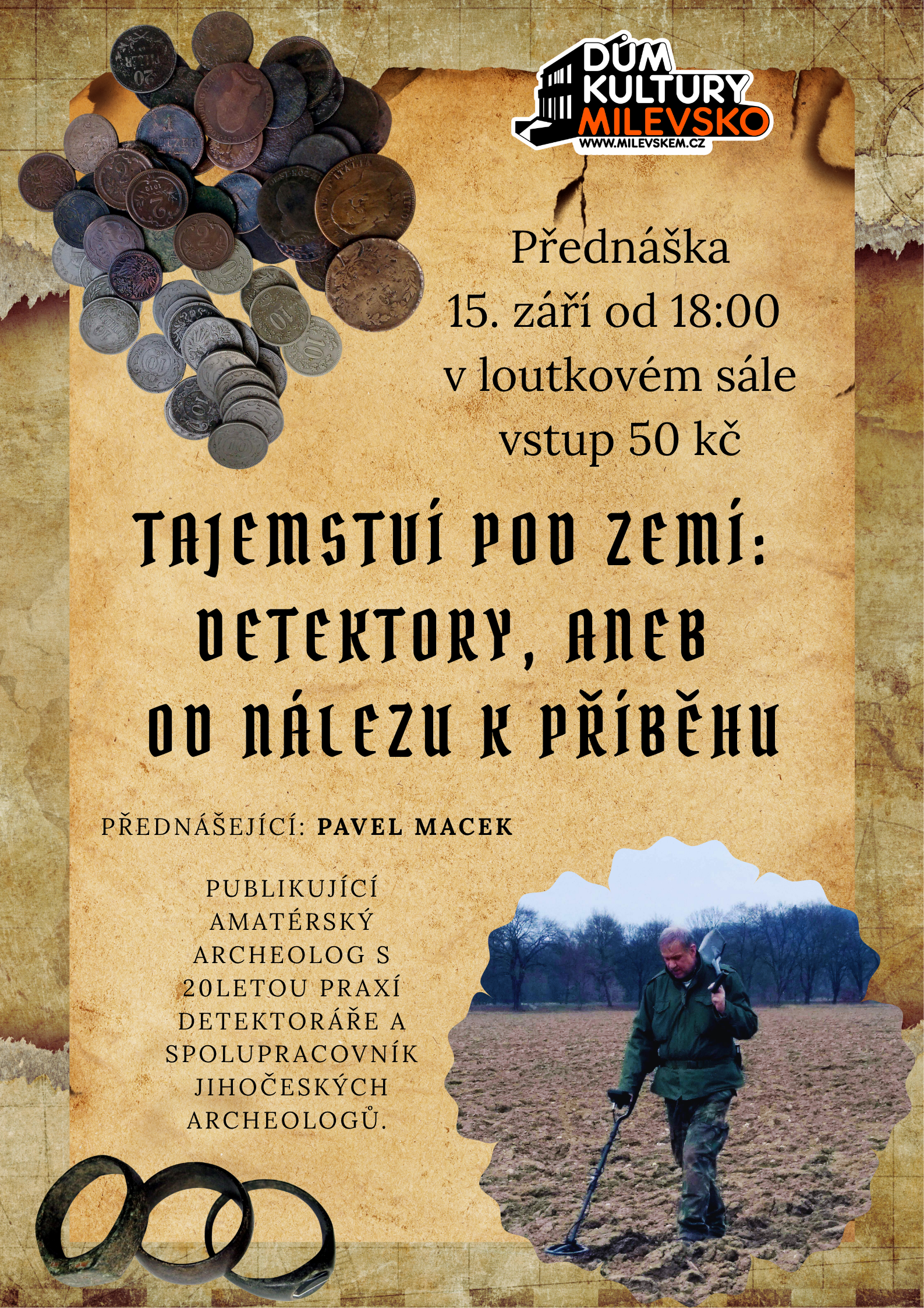 Plakát Tajemství pod zemí: Detektory, aneb od nálezu k příběhu