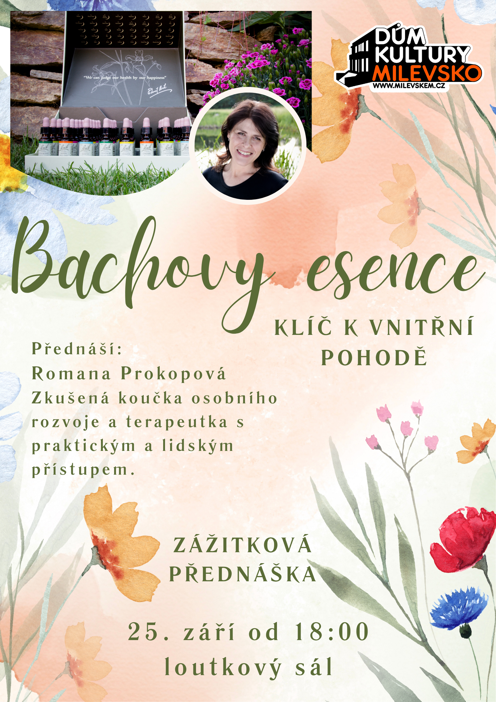 Plakát Bachovy esence: Klíč k vnitřní pohodě