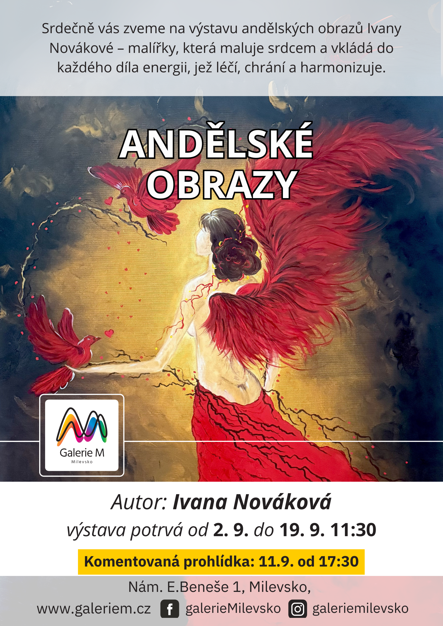 Plakát Komentovaná prohlídka - Andělské obrazy