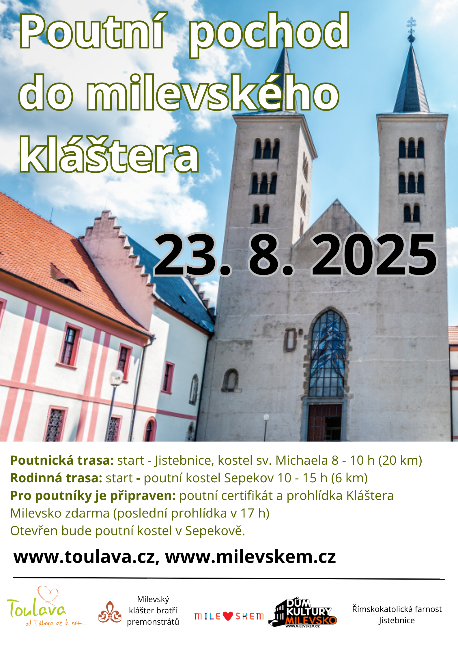 Plakát Poutní stezka Jistebnice - Sepekov - Milevsko