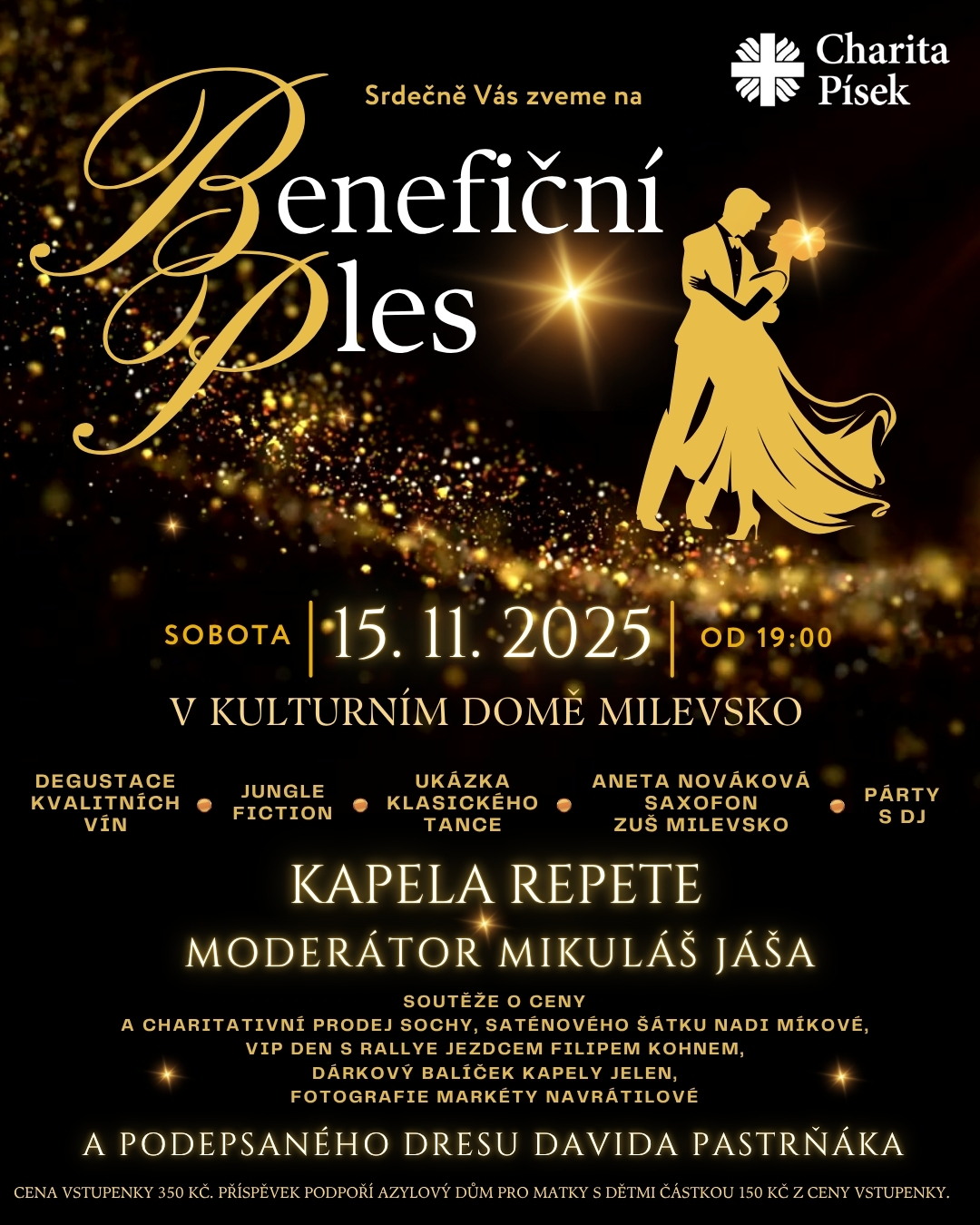 Plakát Benefiční ples Charity Písek