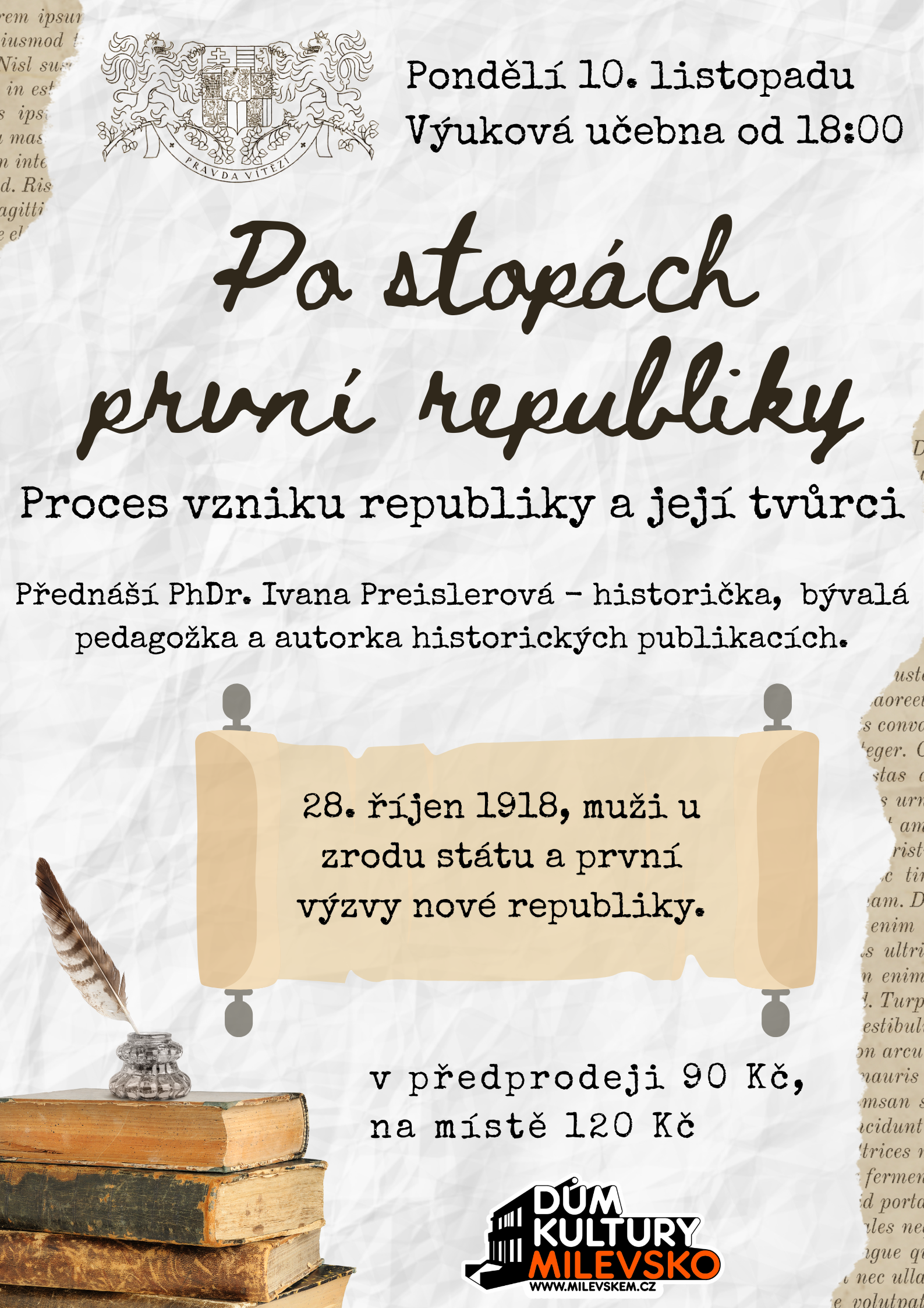 Plakát Po stopách první republiky