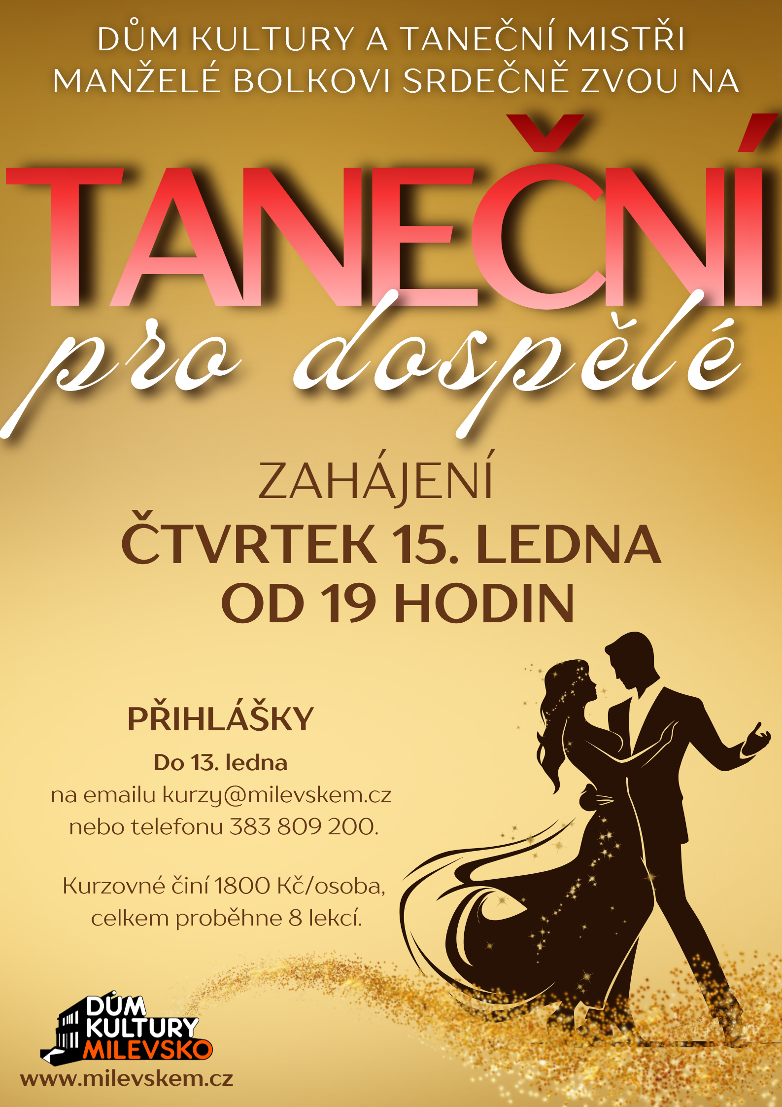 Plakát Taneční pro dospělé 2026