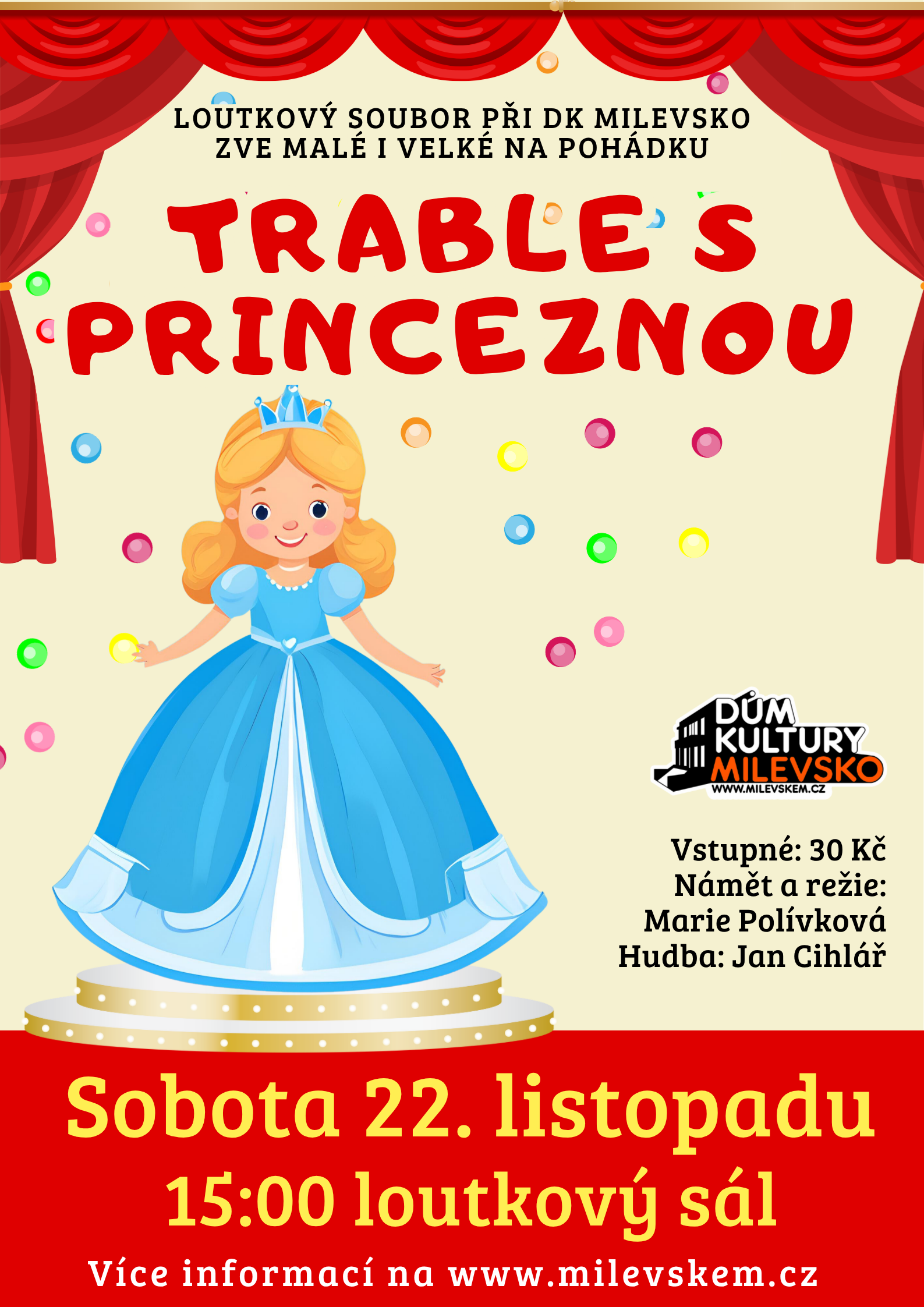 Plakát Loutková pohádka - Trable s princeznou