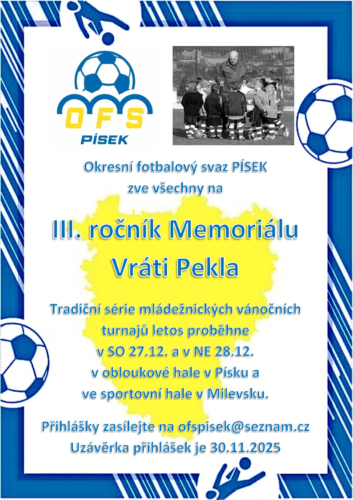 Plakát OFS Písek - Memoriál Vráti Pekla