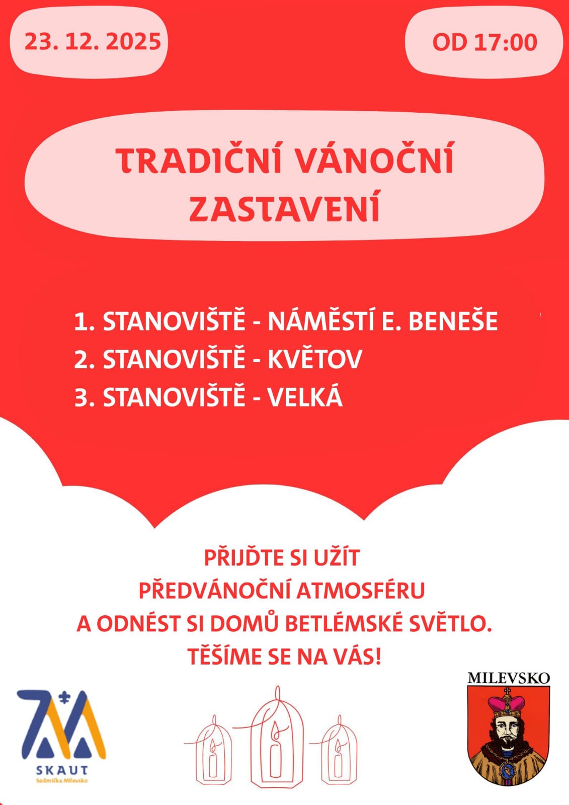 Plakát Milevské vánoční zastavení