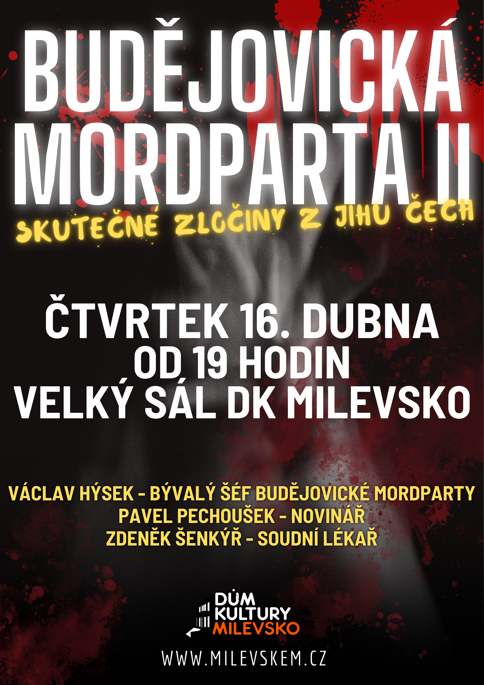 Plakát Budějovická mordparta II - Skutečné zločiny z jihu Čech