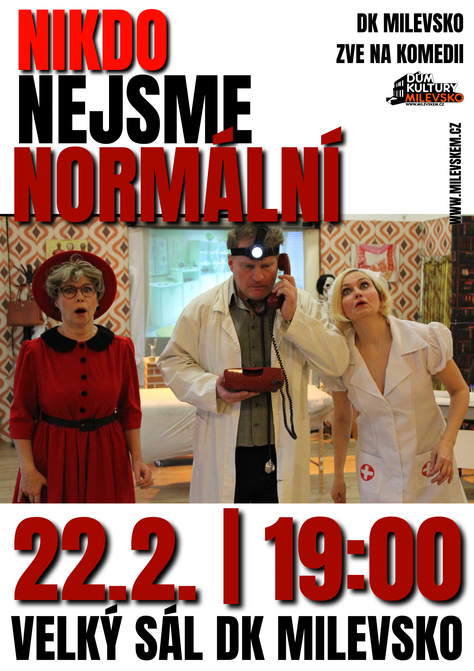 Plakát Divadlo - Nikdo nejsme normální