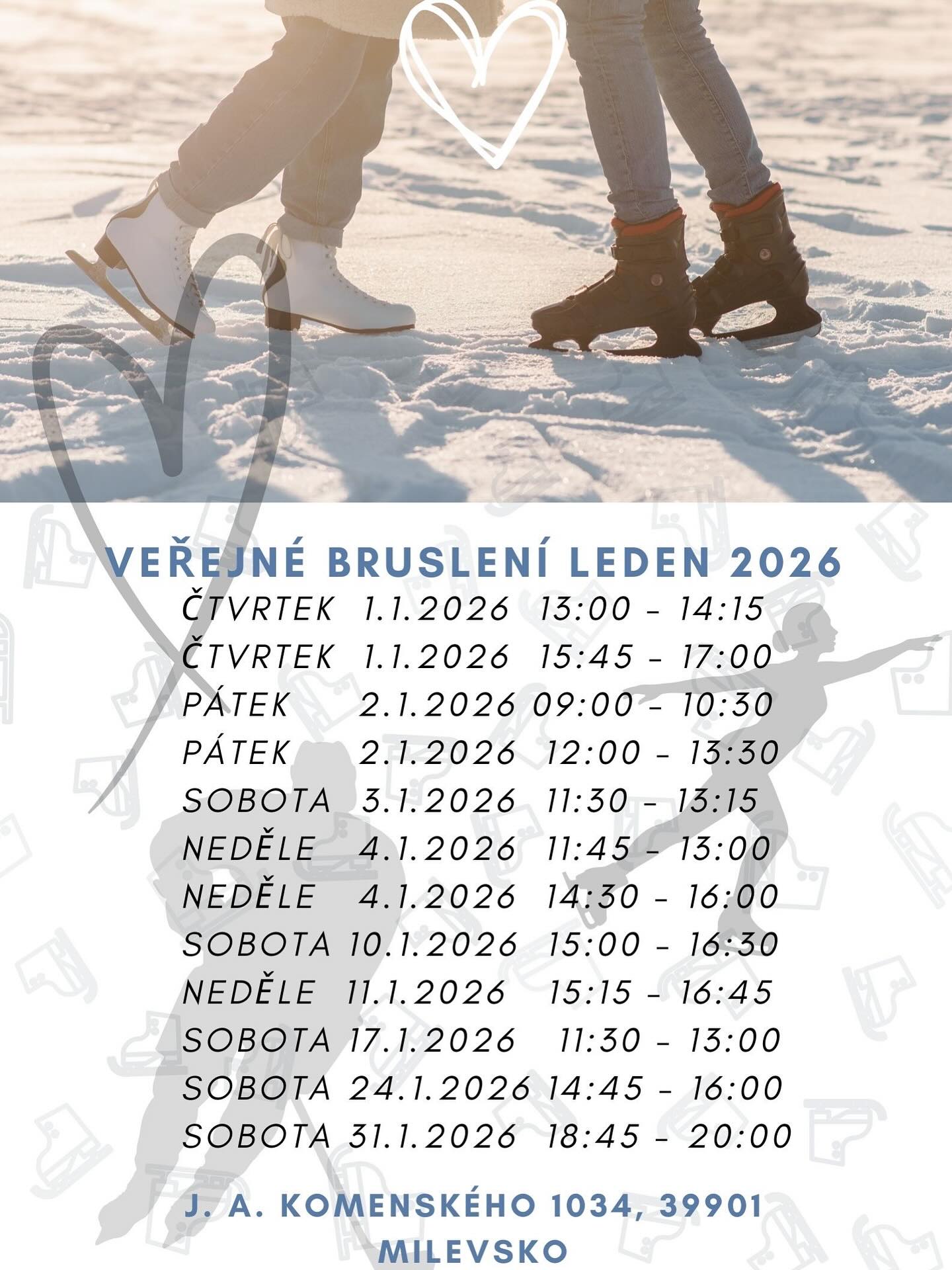 Plakát Veřejné bruslení