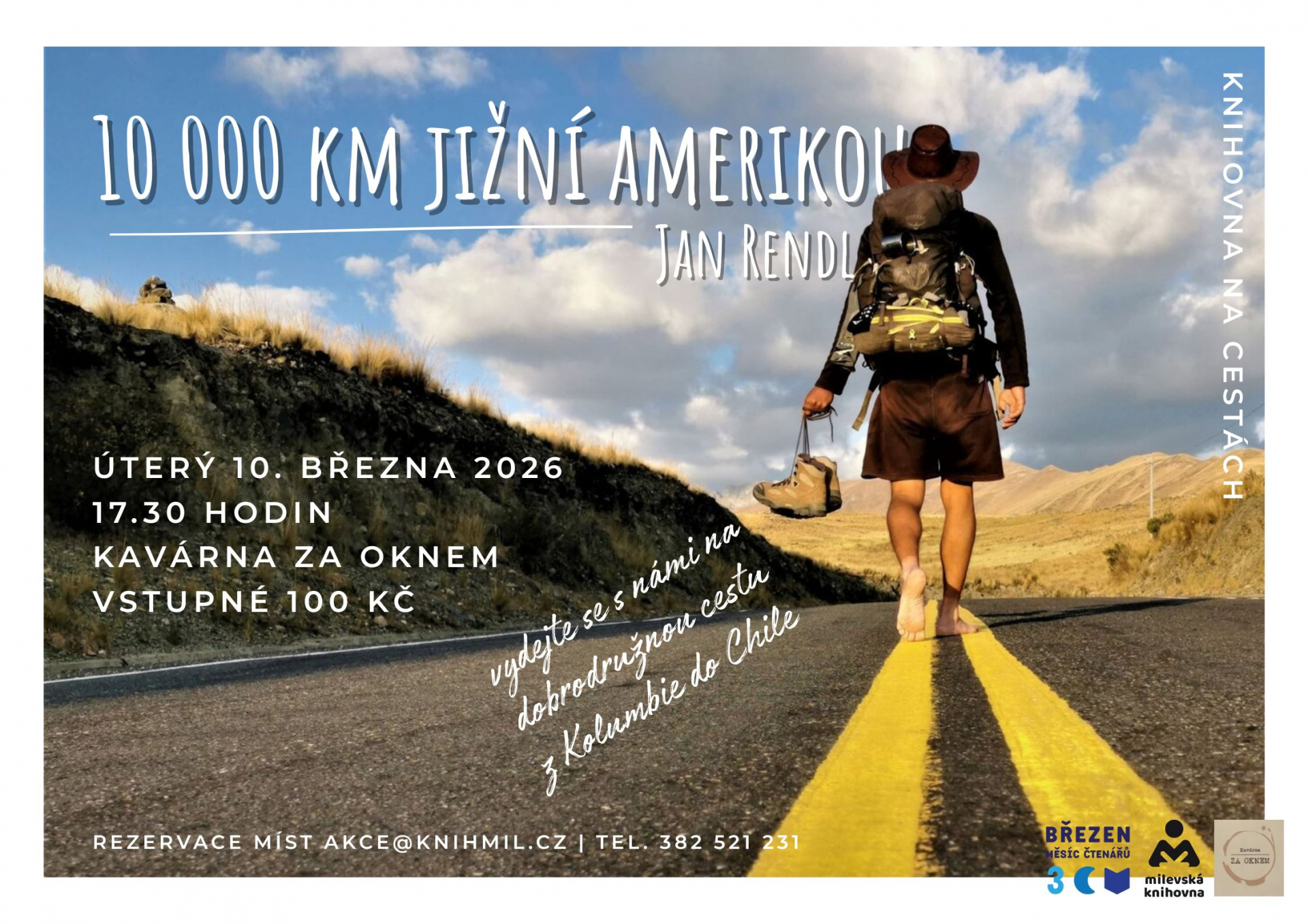 Plakát Knihovna na cestách: 10 000 km Jižní Amerikou