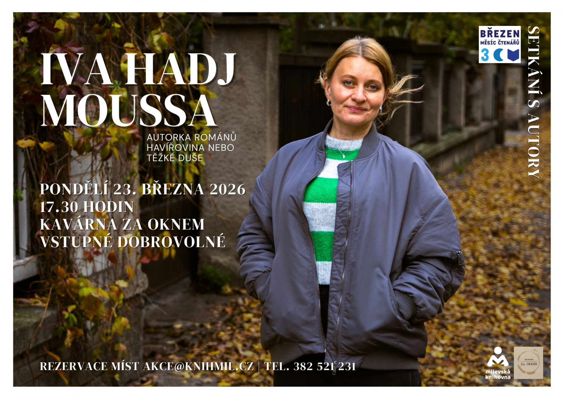 Plakát Setkání s autory: Iva Hadj Moussa