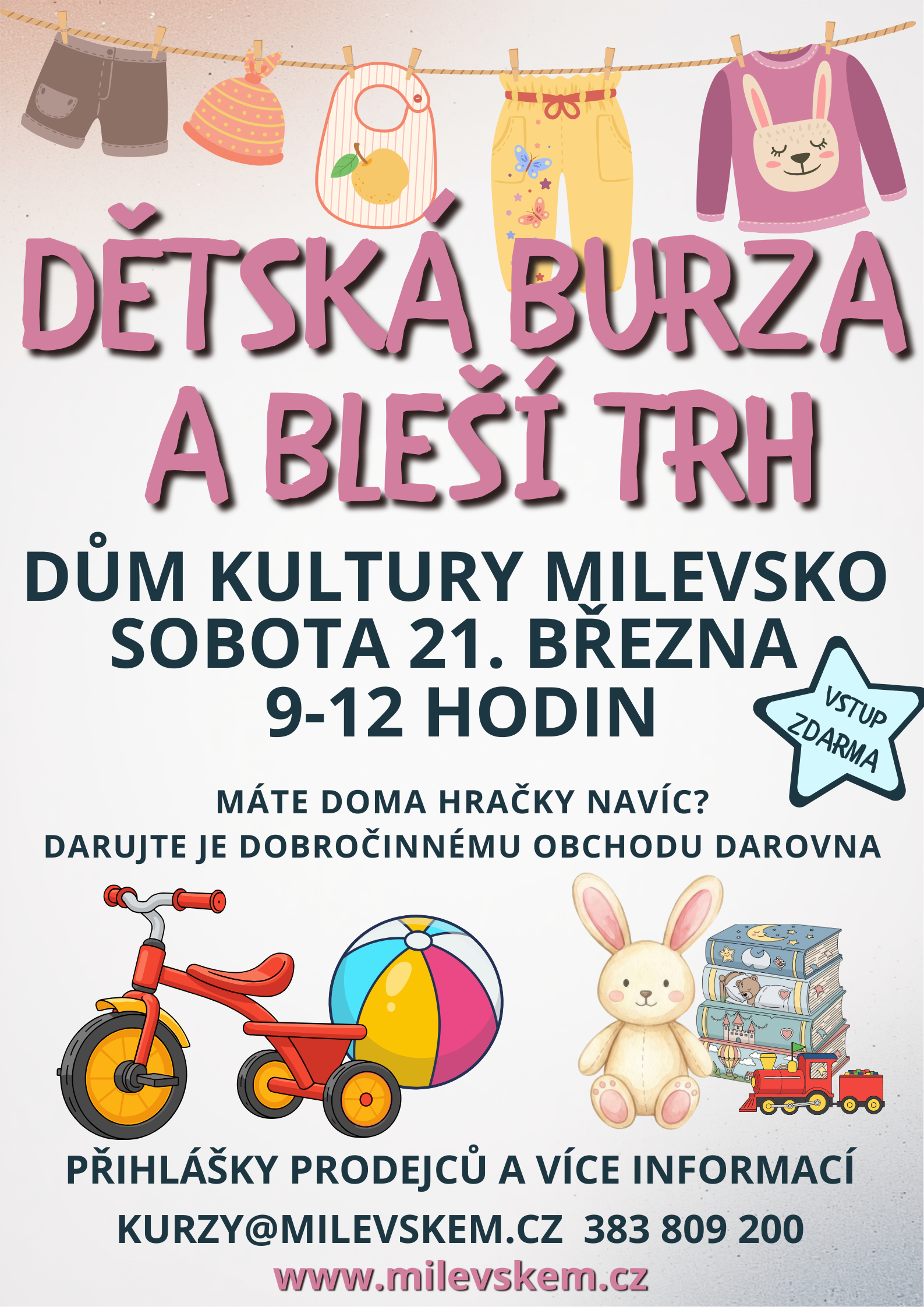 Plakát Dětská burza a bleší trh