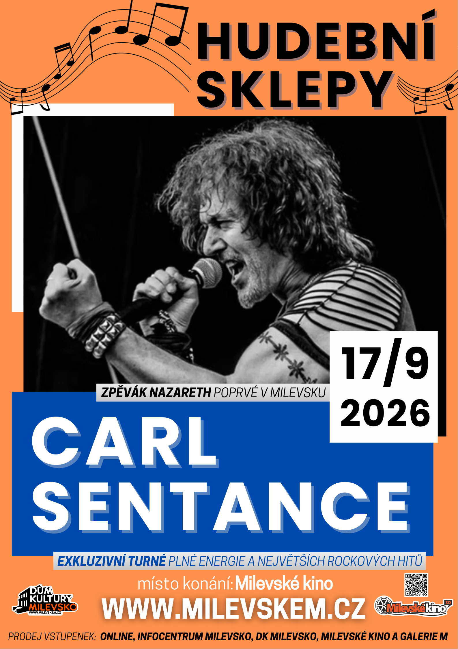 Plakát Hudební sklepy - Carl Sentance 