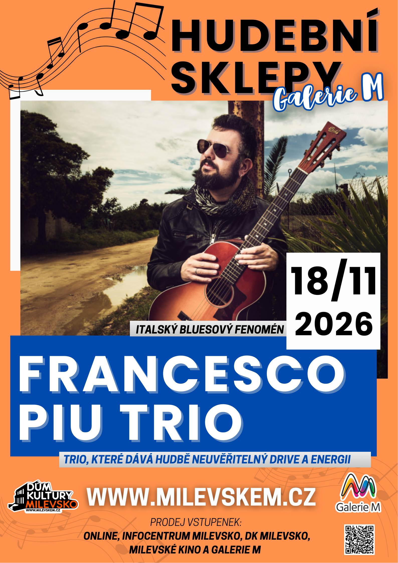 Plakát Hudební sklepy - Francesco Piu Trio