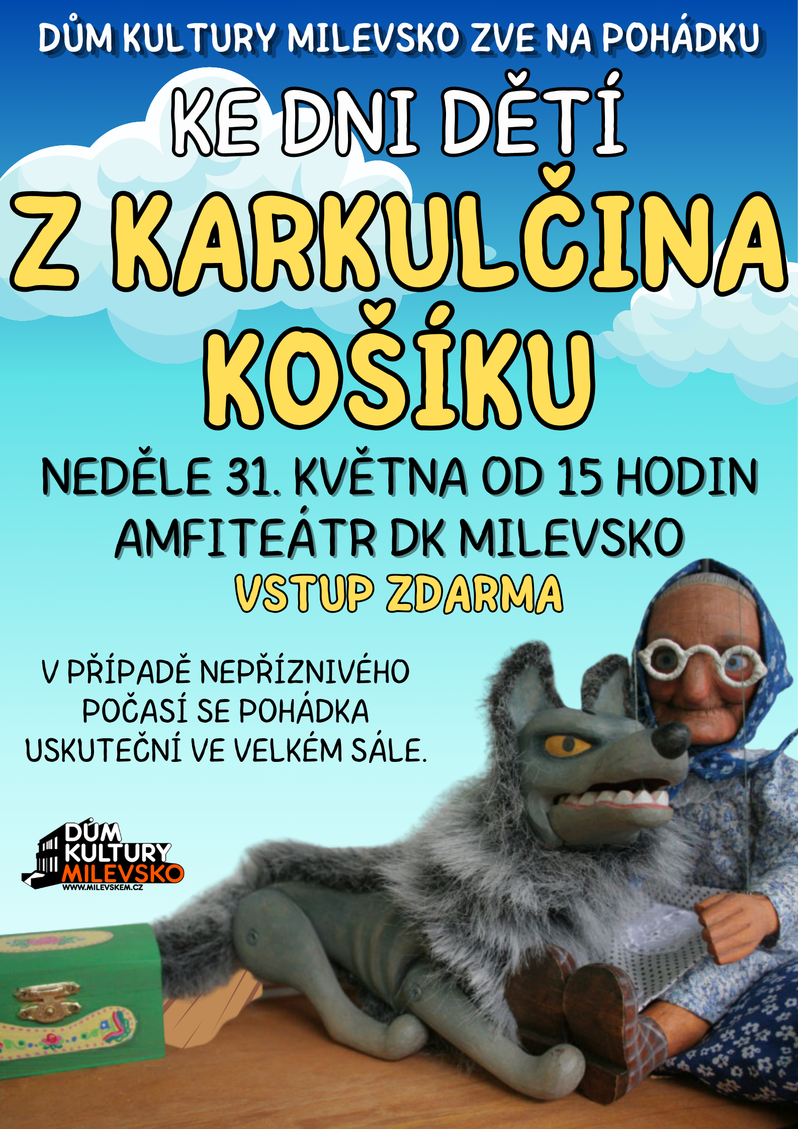 Plakát Pohádka ke Dni dětí - Z Karkulčina košíku