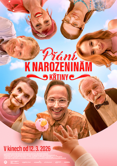 Plakát Přání k narozeninám: Křtiny  