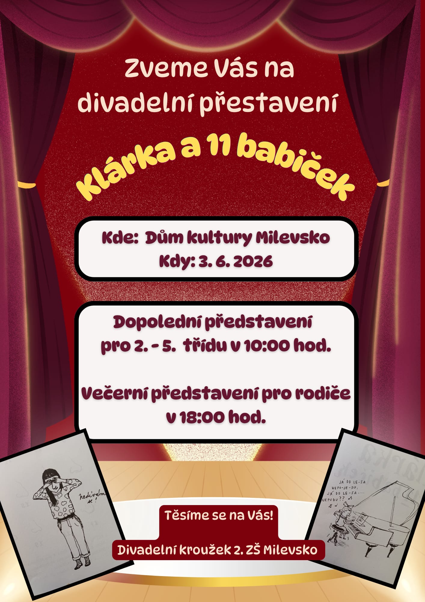 Plakát Divadlo - Klárka a 11 babiček