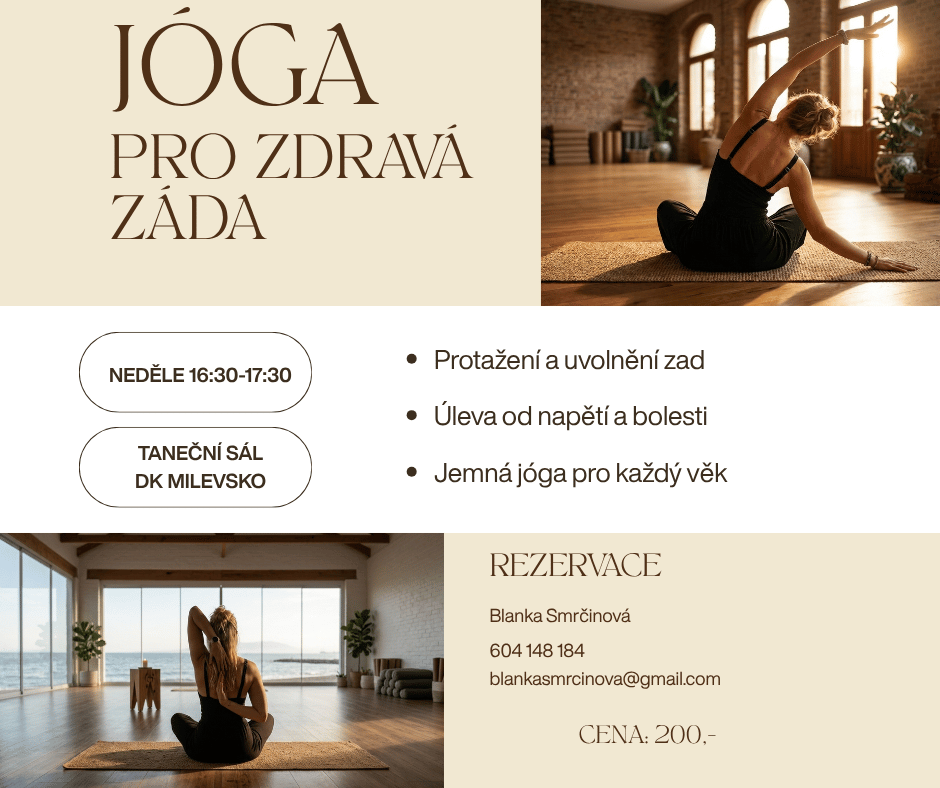 Plakát Jóga pro zdravá záda