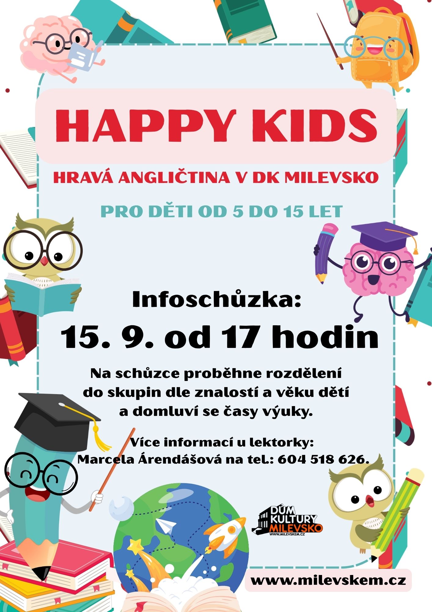 Plakát Happy Kids - Informační schůzka
