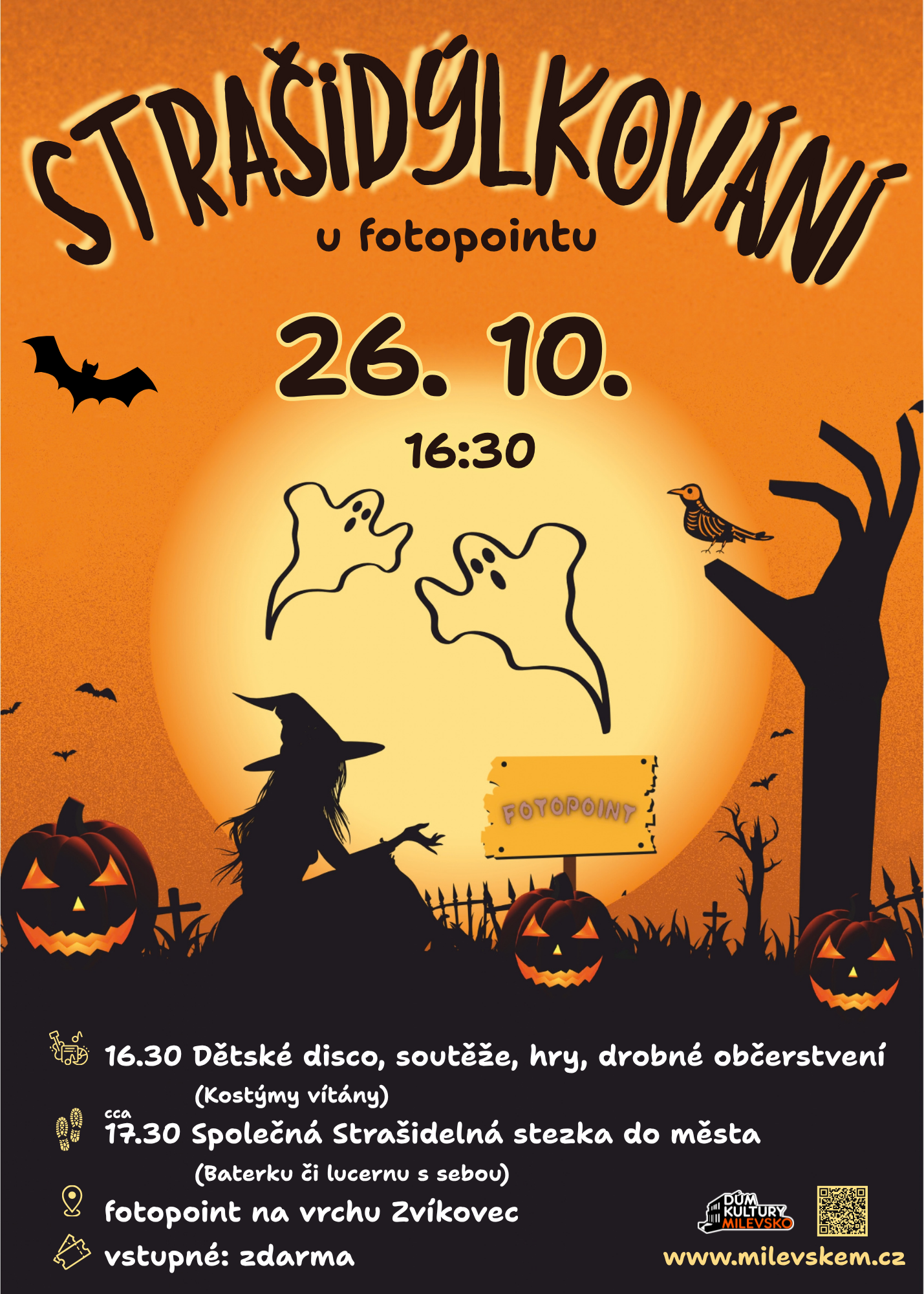 Plakát: Strašidýlkování u fotopointu